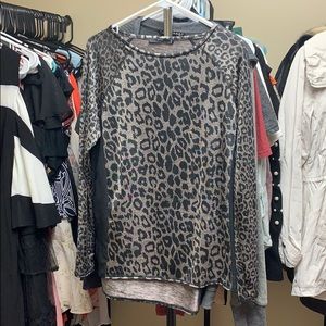 Zara Womens Leopard Top - Size M